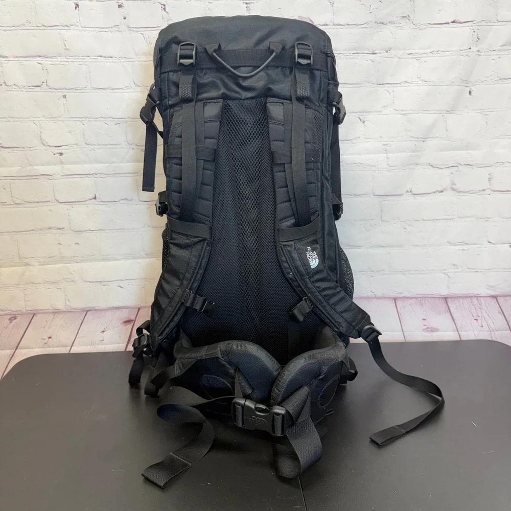 The North Face Terra 45 Backpack Black Hiking Travel Internal Frame Bag